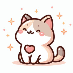 Cute Cat Vectors & Illustrations