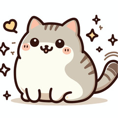 Cute Cat Vectors & Illustrations