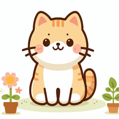 Cute Cat Vectors & Illustrations