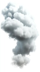 A dense, swirling cloud formation resembling smoke or mist.