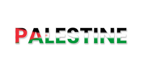 palestine text png file transparent background