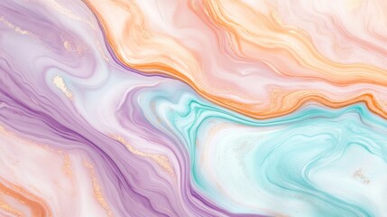 Obraz premium Abstract swirling colors in soft pastel tones create a serene and artistic background.