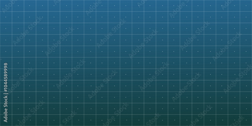 Wall mural hud grid tech interface, futuristic data screen graph with dots, lines. virtual technology futuristi
