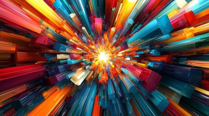 Abstract fireworks