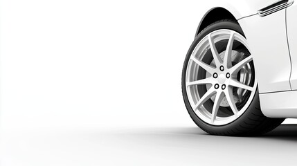 Sleek Alloy Wheel Detail of a Modern Car