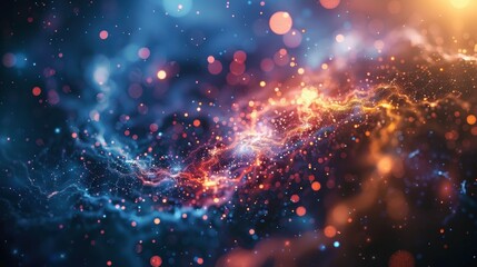 Vibrant Matter with Exploding Particles in Space
