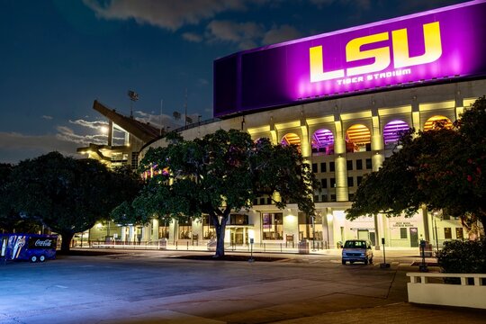 Baton Rouge, LA, USA - 09.16.2024
- Tiger Stadium at Louisiana State University at Night