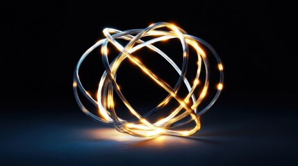 Glowing Strings in an Infinite Tangled Loop