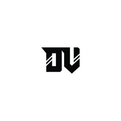DV monogram logo design letter text name symbol monochrome logotype alphabet character simple logo