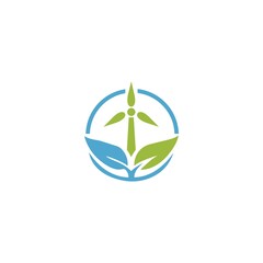 Leaf generator vector logo design