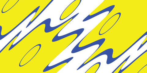 Creative concept of summer bright and juicy cards set. Modern abstract art design with yellow and blue overlay effect. Templates