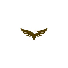 Eagle vector logo silhouette design