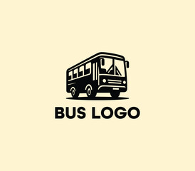 Bus logo design. Travel bus template. Tour transport public transportation service. Bus logo abstract