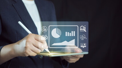 Research and Analyst working in Business Analytics and Data Management System to make report with KPI and metrics connected to database.