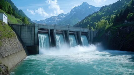 Sustainable Energy Generation Dynamic Water Flow at a Hydropower Facility