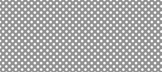 Seamless pattern with white dots in grey background