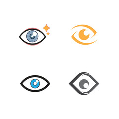 Eye Care vector logo design