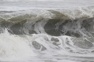 waves on the beach