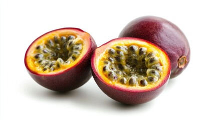 Passionfruit isolated on a clean white background