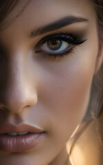 Fototapeta premium close up portrait of woman