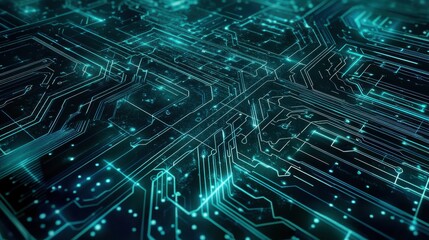 intricate lines and connections, symbolizing technology and innovation.