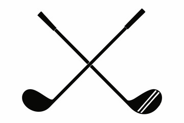 golf club icon, golf stick silhouette vector, Sport symbol, Golfing logo.
