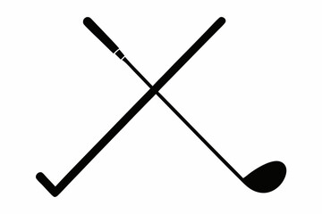 golf club icon, golf stick silhouette vector, Sport symbol, Golfing logo.
