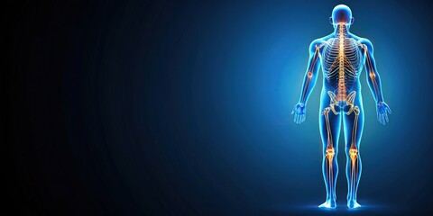 Silhouette of a person receiving rheumatologic care for chronic conditions like ankylosing spondylitis and lupus