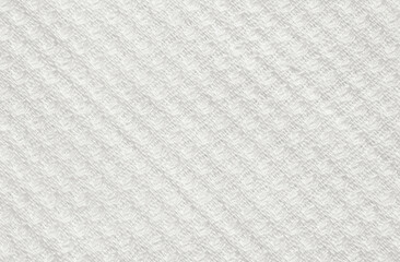 Waved texture of white canvas fabric for background