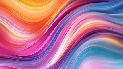 Obraz premium curves in bright colors like pink, orange, and blue, providing a dynamic and energetic feel for creative presentations