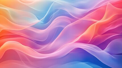 Obraz premium curves in bright colors like pink, orange, and blue, providing a dynamic and energetic feel for creative presentations