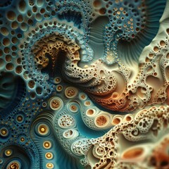 Abstract fractal background with intricate patterns