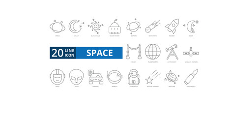 SPACE icons set © tulabi