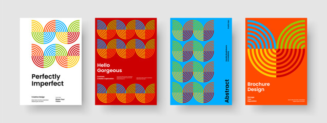 Obraz premium Isolated Brochure Design. Abstract Flyer Layout. Geometric Background Template. Banner. Book Cover. Report. Business Presentation. Poster. Portfolio. Brand Identity. Journal. Newsletter