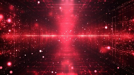 Obraz premium Abstract red glowing background. Perfect for technology, futuristic, or science fiction themes.