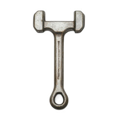 Vintage metal hammer tool isolated transparent background