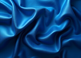 Fototapeta premium Abstract blue background luxury cloth is opulent elegance with subtle intricate patterns woven seamlessly into its sumptuous texture and design.