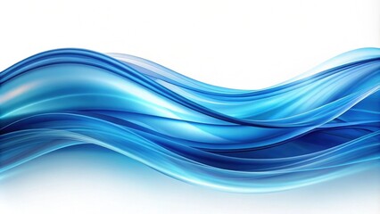 Fototapeta premium Dynamic blue wavy motion, motion, abstract, vibrant, flowing, energy, curve, design, modern, wave, futuristic, gradient