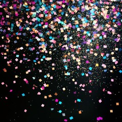 Obraz premium Glitter confetti background for celebration themes