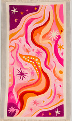 Geometric and Organic Doodle Tile and Carpet Designs with White Borders | Hand-drawn, Abstract, Floral, and Symmetrical Patterns in Soft Pastel and Earth Tones