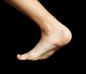 A white rope is hanging from a blue sky