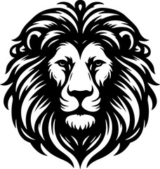 Lion head art illustration