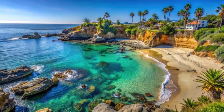 Beautiful cove with cliffs and tide pools in Laguna Beach, California, Shaw's Cove, Laguna Beach, California, ocean