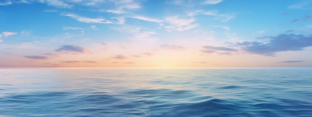 Fototapeta premium Sunset on the sea waves. Tropical beach.