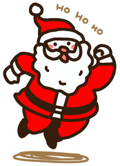 踊るかわいいサンタクロース　