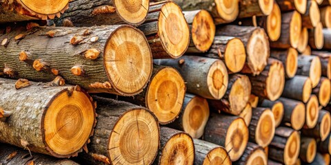 Close up view of a stack of wooden logs , wood, logs, timber, forestry, pile, natural, forest, lumber, rustic, textured