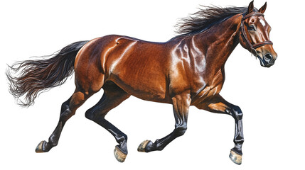 Obraz premium Galloping through a kaleidoscope, colorful horse design bursting with energy and movement