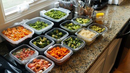 Meal prepping can help you maintain a healthy diet.