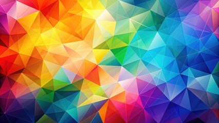 Fototapeta premium Colorful geometric abstract background with gradient triangulated shapes , Triangles, Geometric, Colorful, Abstract