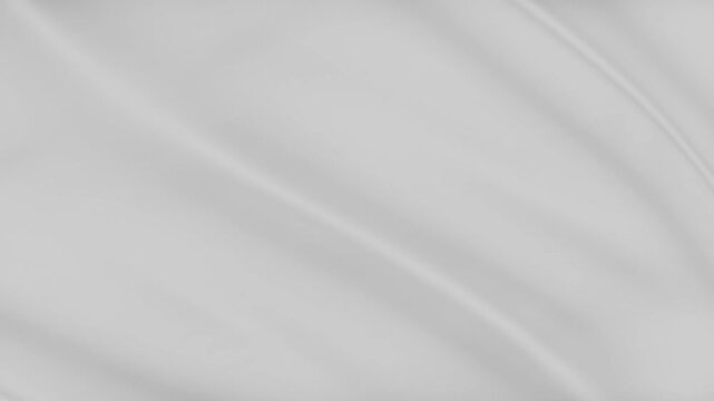 4K Flag White Realistic Waving Wind video